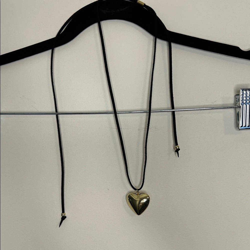 Gold Heart Pendant Necklace